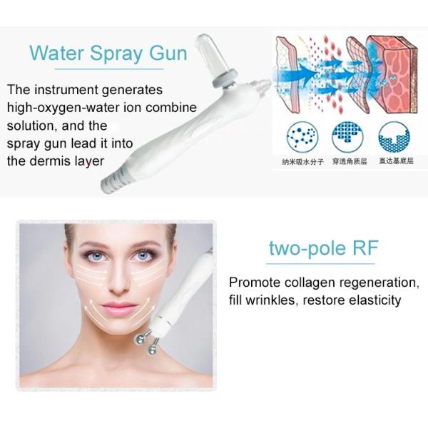 Portable 6 In 1 Hydro Dermabrasion Machine Multifunctional Facial Aqua Peeling Machine