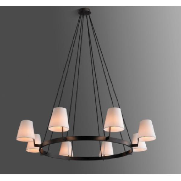 Ткань марли белая покрывает постмодернистский привесной свет гальванизирует финиш