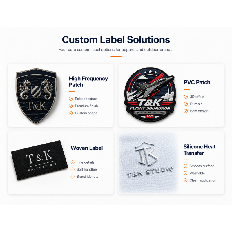 Custom Glossy Silicone Transfer Label for Sportswear and Fashion