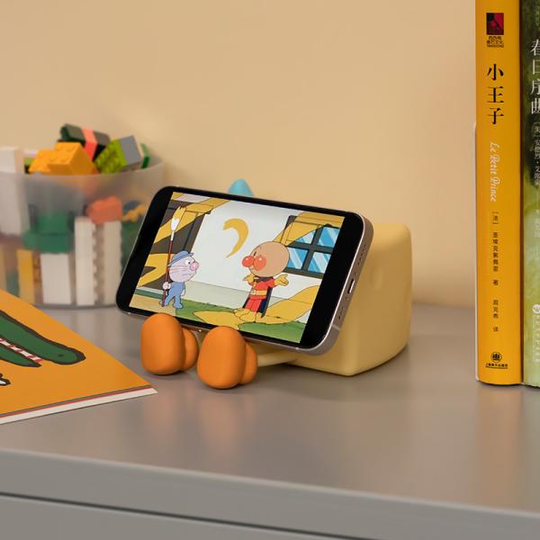 Funny Rechargeable LED Night Lamp Cute Cartoon Cheese Silicone Table Lamp Touch Sensor Animals DIY Kids Bedroom Gift Children