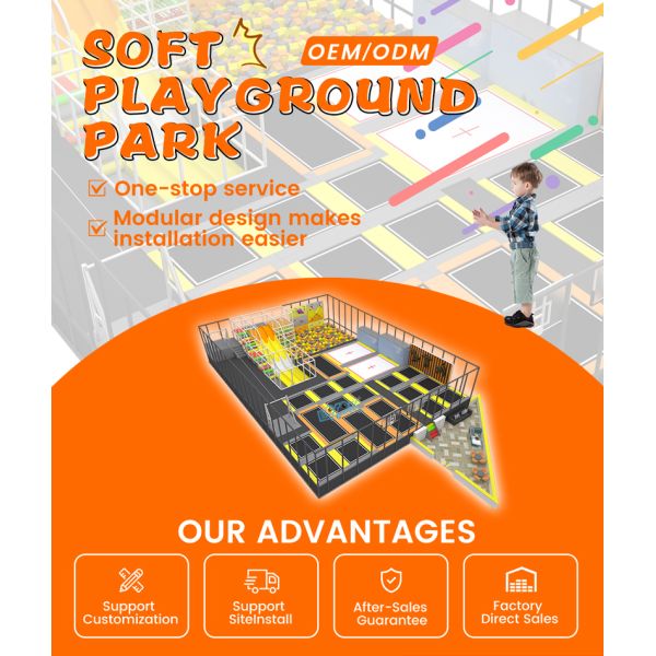 Soft Playground Park (372㎡) – Custom Indoor Playground | Yellow Theme