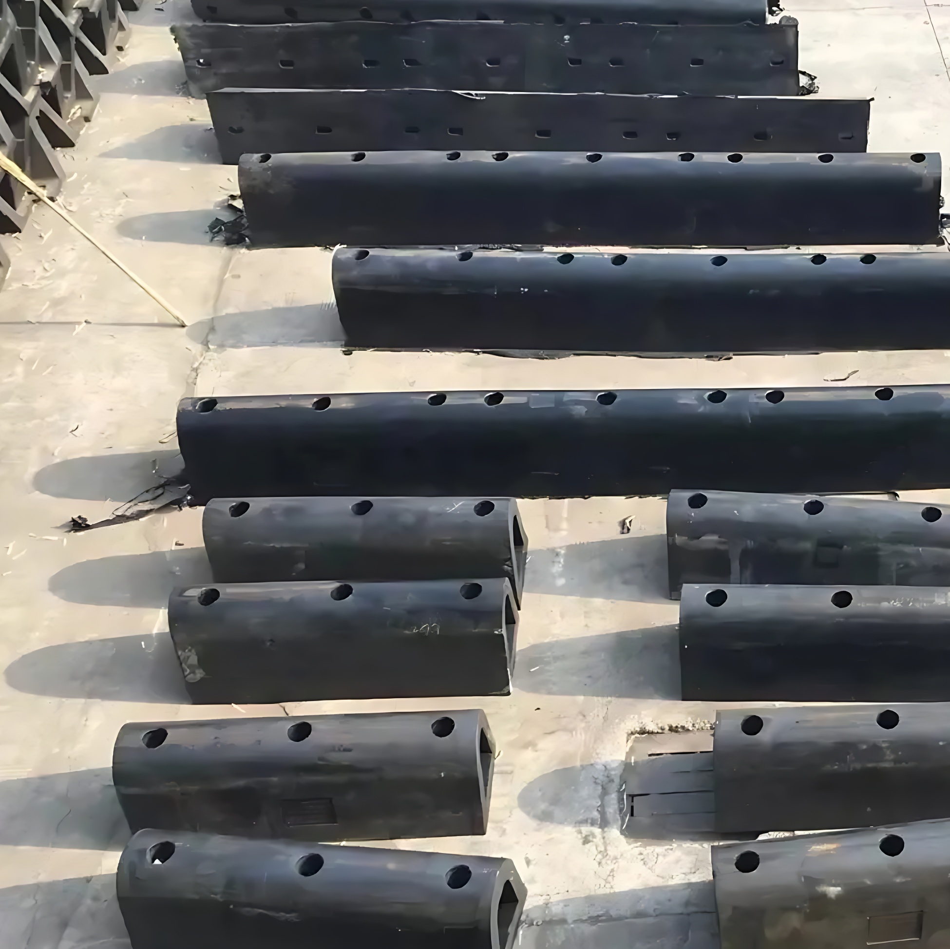Solid Rubber D-type Fender with High Energy Absorption Cylindrical Shape Customized Size for Marine Dock Protection