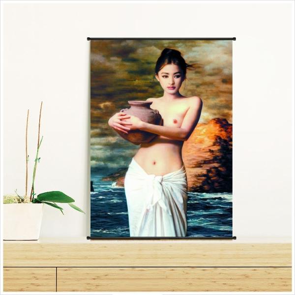 PET and UV Resin Lenticular Decoration Picture Type 3D Wall Painting Art of Sexy Naked Lady Depth 3D Lenticular poster