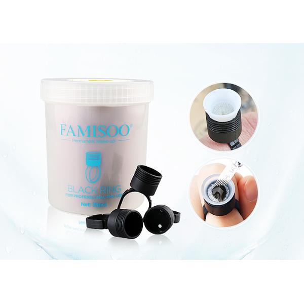 Черные пластиковые чернила татуировки звенят чашка для удержания, косметических поставок чернил татуировки