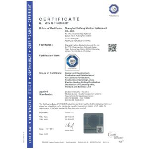 Shanghai huifeng medical instrument co., ltd Certificaciones
