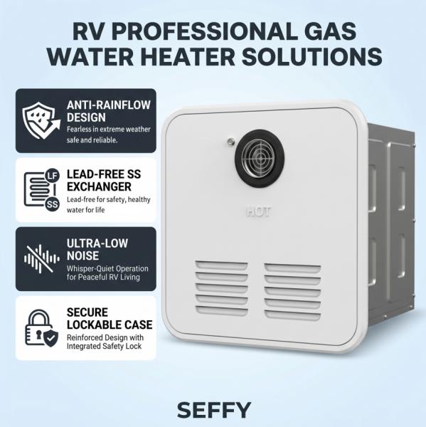 Auto Drain Anti Freeze Campervan LPG Water Heater Rainproof 65000-80000 BTU