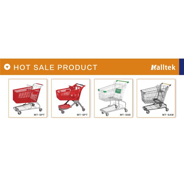 New Desigh 130 Liters Half Plastic Supermarket Shopping Trolley