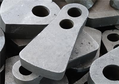 Double Hole Manganese Hammer Crusher Spare Parts By Lost Foam Casting Process