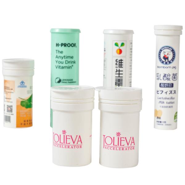 Effervescent Tablet Tube Replacement Bottle with Cap and Advanced Injection Molding