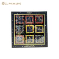 OEM Luxury Rose Gold Glitter Paper Transparent PVC Coffret de fenêtre cosmétique Collection de carton de cadeau Boîte de papier ensemble avec plateau en flocons