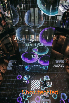 SMD2121 Transparent LED Display Screen Video Wall Flexible LED Screen High Transparency