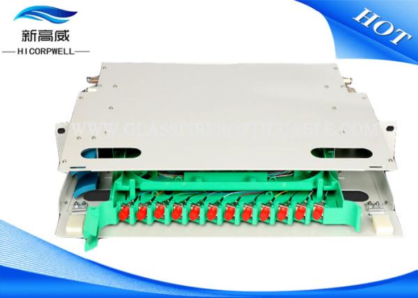 Rack Mount Fiber Termination Kits 12 24 48 96 Port Fiber Optical ODF  Frame