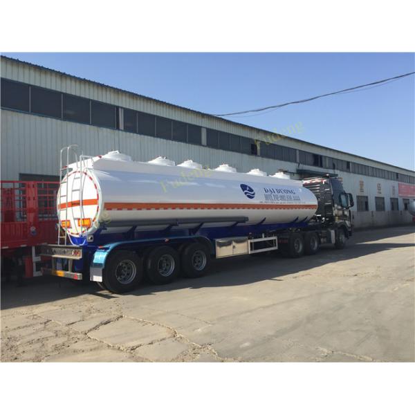 Diesel Gasoline Crude Oil Tanker Trailers 35CBM  -  90CBM Q345B Carbon Steel
