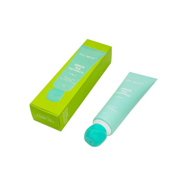 Long-Lasting All-Day Fresh Green Tea Toothpaste VECMINT - 100% Natural Ingredients, All-Natural Clean & Extended Freshness Oral Care (100g)