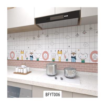 Waterproof Peel and Stick Wall Tile Stickers for Kitchen Backsplash Decor Geometric Pattern Heat Insulation