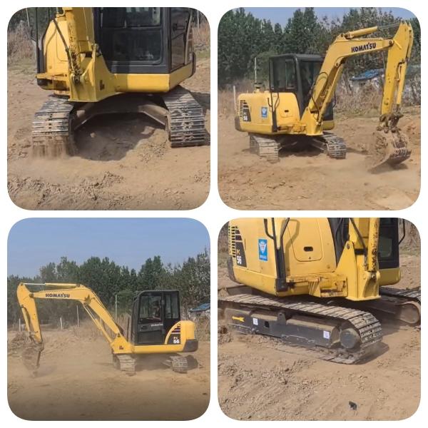 Mini Excavadora Usada Komatsu PC56 PC56-7, Digger de segunda mano