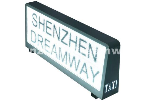 Energy Saving taxi top led display / P5 SMD2727 taxi advertising signs Nationstar 7,500 nits