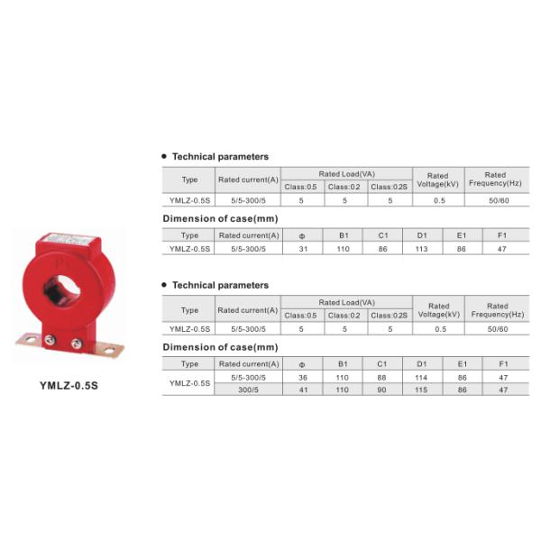 Cast Resin Current Transformer Low Voltage 5A For Ct Operated Meter , LMZ1-0.5