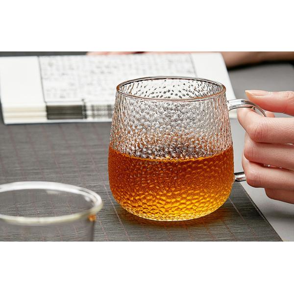 Подгонянный материал боросиликатного стекла стеклянной чашки Инфузер чая одиночный служа