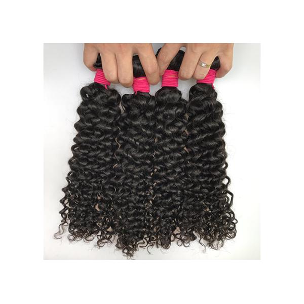 Peruvian Raw Unprocessed Virgin Human Hair Weave / Jerry Curly Hair Extensions