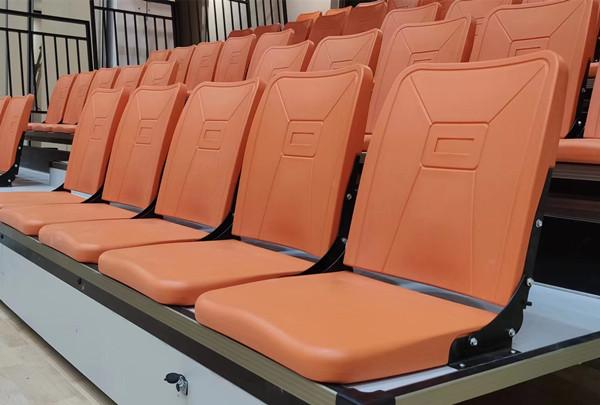 Retractable Seating System Floor Mounted Seating With Anti-Skid Strips
