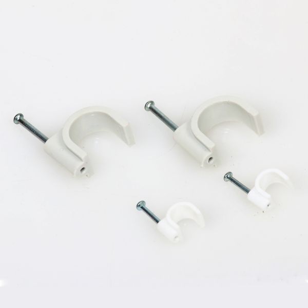 Fast Installation Circle Nail Cable Clip 4mm 5mm 6mm 7mm 8mm