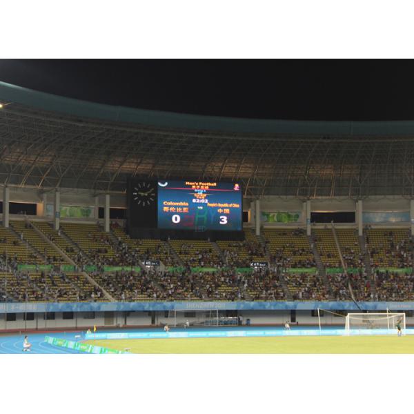 Large 8mm Stadium Perimeter LED Display , SMD3535 Full Color LED Scoreboard