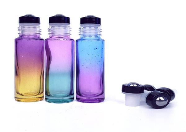 10 Ml Gradient Color Glass Roller Bottles For Essential Oil Roll On Bottle