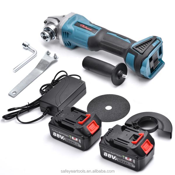 21V 4 Inch Electric Grinder 90 Degree Angle Grinder Brushless Motor Electric Powered Tools