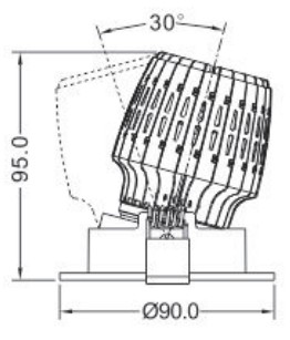 Высокое эффективное СИД УДАРА обломока 15W 1200LM Dimmable гражданина рефлектора вниз освещает