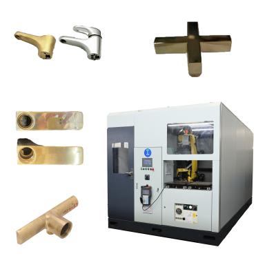 Automated Robotic Polishing System For CNC Brake Levers Metal Rear Floor Of Car Auto Components Grinding