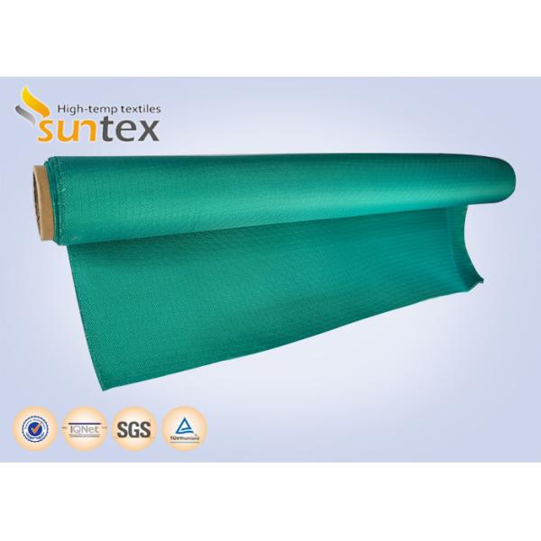 Red Color Acrylic Coated Fire Resistant Fiberglass Fabric With 550 Degree C Temperature Resistance And Easy To Handle Cut And Sew For Fireproof Curtains And Blankets