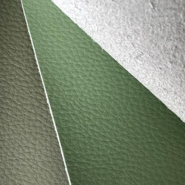 Eco Friendly PVC Artificial Leather Litchi Patterned For Commercial Interiors