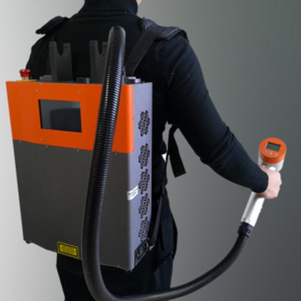 Handheld Laser Cleaner Sheet Metal Case 50W 100W 200W Backpack Easy to Operate Laser Rust Remover Paint Graffiti Machine