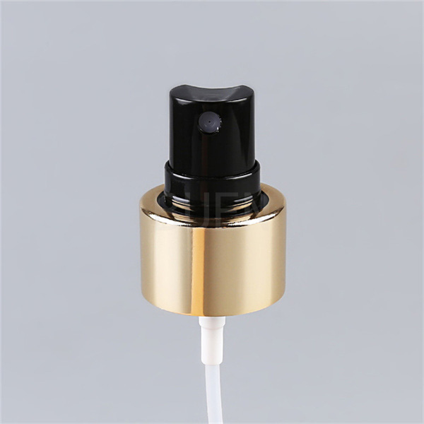 Анодированный светлый насос спрейера тумана пластмассы золота с черным телом Refillable