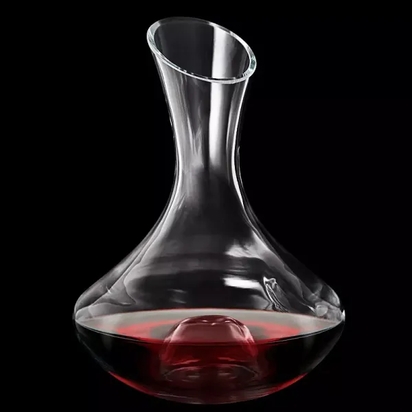Glass Decanter Wine Slanted Top Wine Carafe Handmade Red Wine Decanter