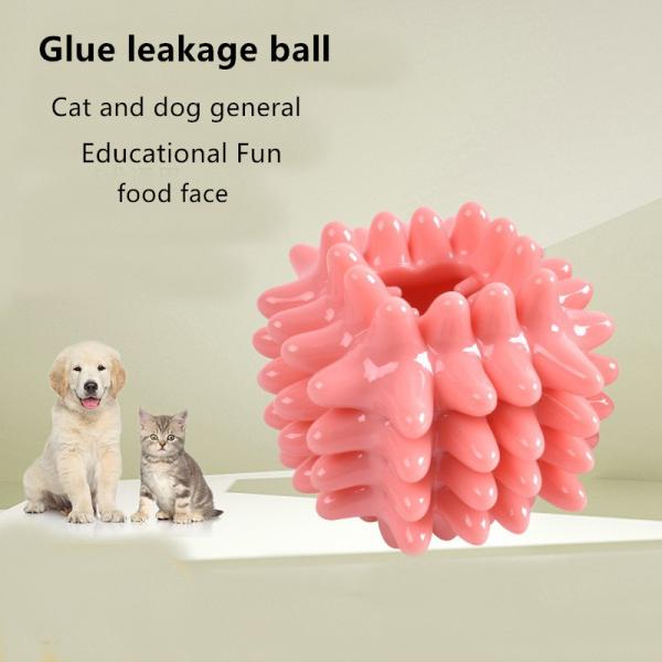 Новые моляры головоломки кота и собаки игрушки любимца питаясь протекают шарик еды сдерживают устойчивый резиновый шарик еды утечки камеди укуса игрушки любимца