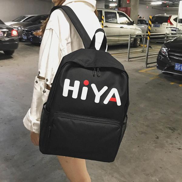 new Oxford cloth color contrast backpack fashion sports letters printed men's and women's outdoor leisure backpack