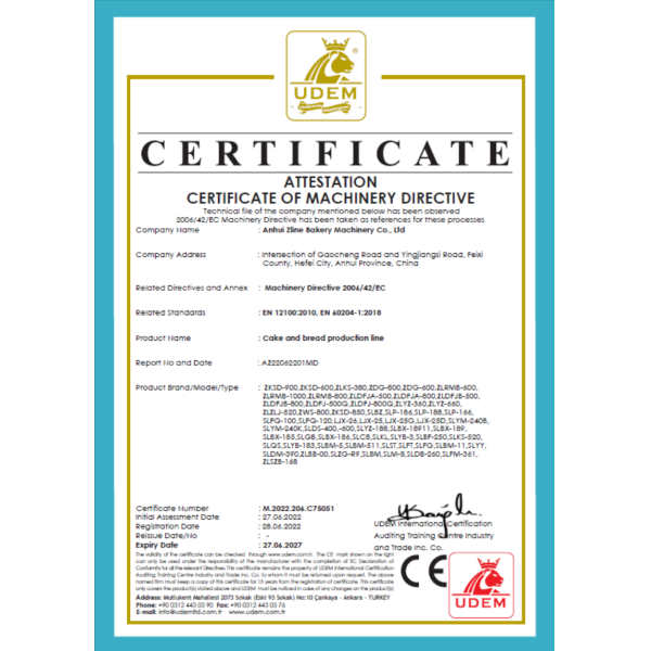 Anhui Zline Bakery Machinery Co., Ltd.