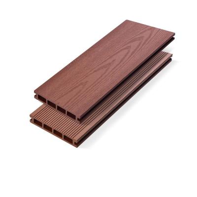 Plancher en plastique en bois ignifuge Co extérieure - panneau circulaire expulsé 140x25mm de balcon de passage couvert de trou