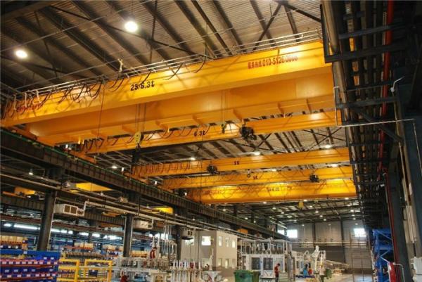 Remote Control A5 A6 Double Beam Bridge Crane For Workshop FEM 2M