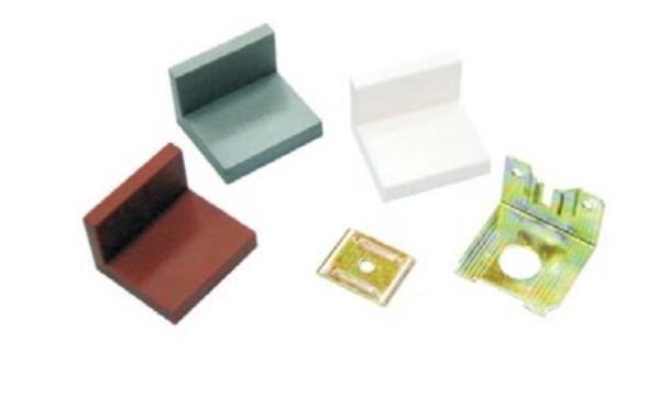 Plastic / Metal L Shape Cabinet Suspension Bracket , Kitchen Cupboard Hangers