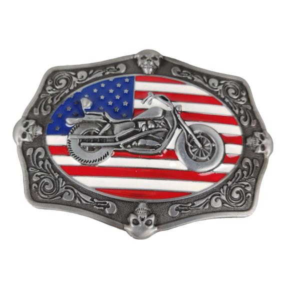 Personalized Men'S Belt Buckles / Girly Belt Buckles OEM Free Metal  Antique Plating
