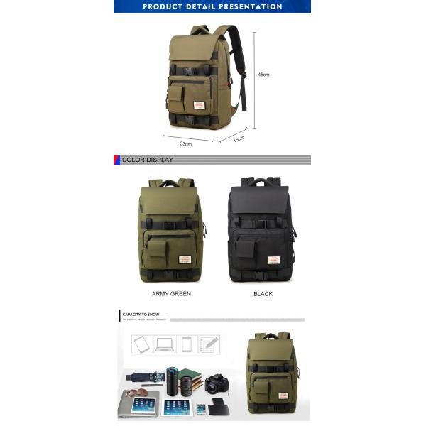 ISO9001 Business Travel Anti Theft Laptop Backpack 27 Litre