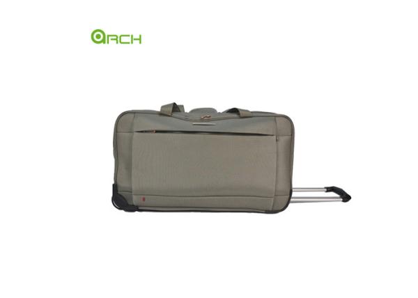 Rolling Luggage Bag Tapestry Wheeled Duffle Bag with One Front Big Pocket