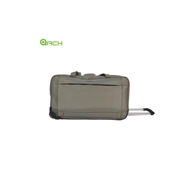 Rolling Luggage Bag Tapestry Wheeled Duffle Bag with One Front Big Pocket