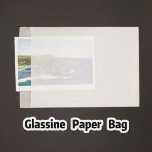 Food-Grade Glassine Paper Bag 50gsm – Greaseproof, Self-Seal, Square Bottom for Bakery