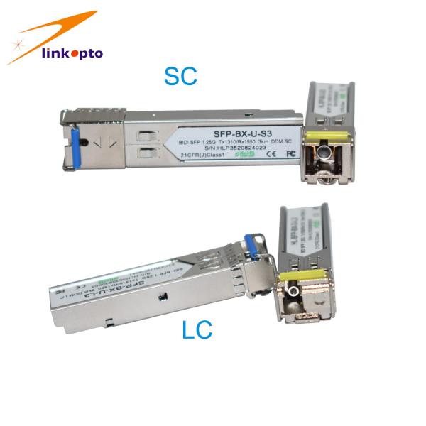 SC LC BIDI Tx1310/Rx1550nm SFP приемопередатчика модулей 1.25G BIDI SFP для Cisco
