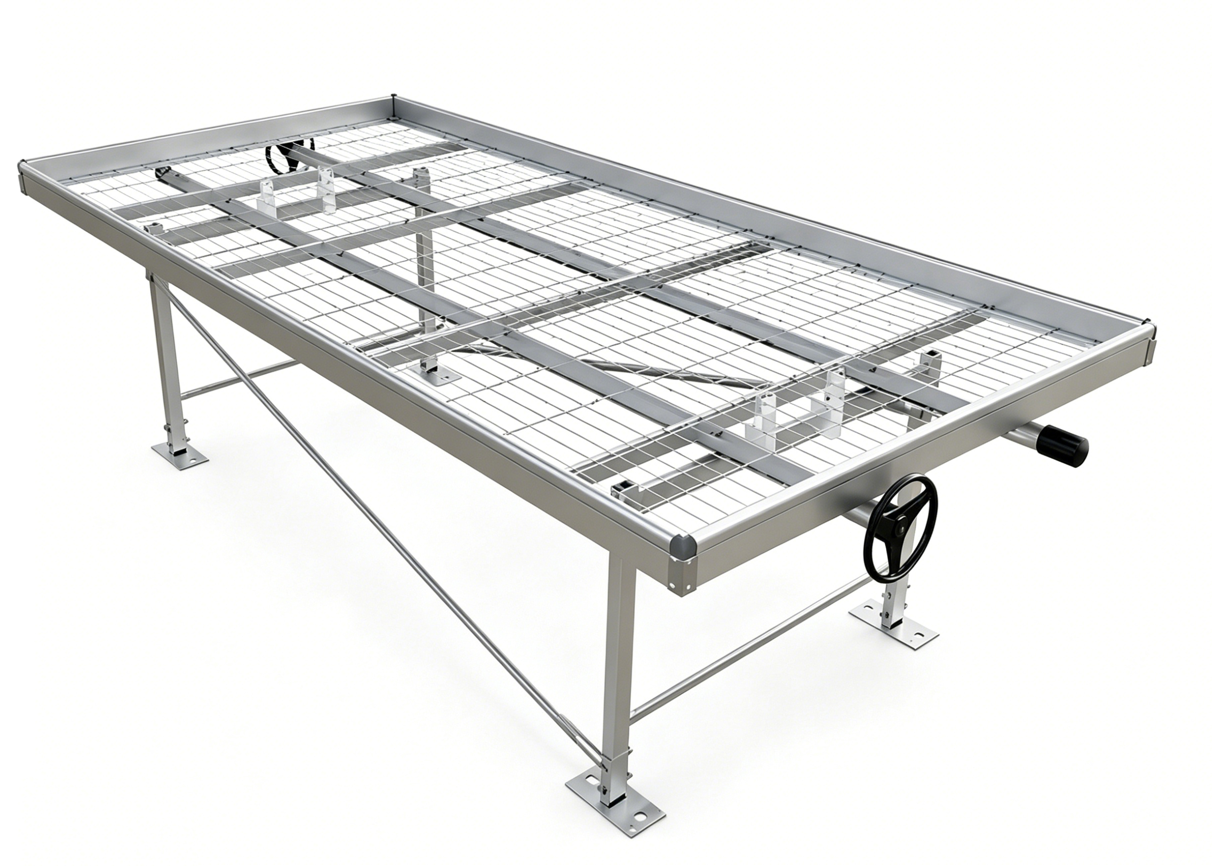 Commercial Greenhouse Bench System | Custom Rolling & Stationary Benches