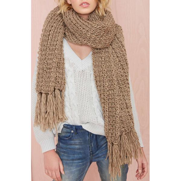 High quality factory sale fashion women knit scarf
